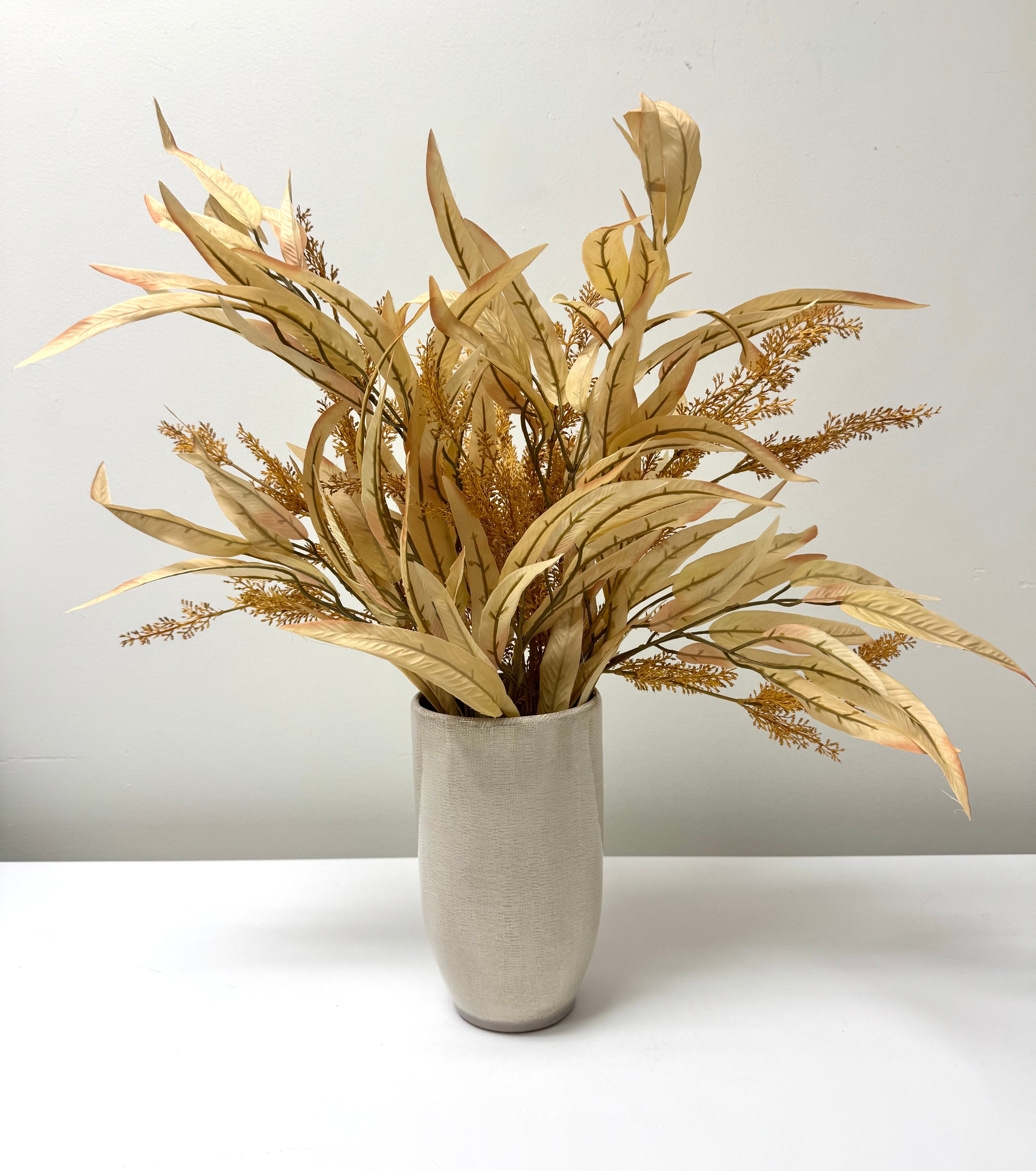 Eucalyptus Bundle in Beige Vase