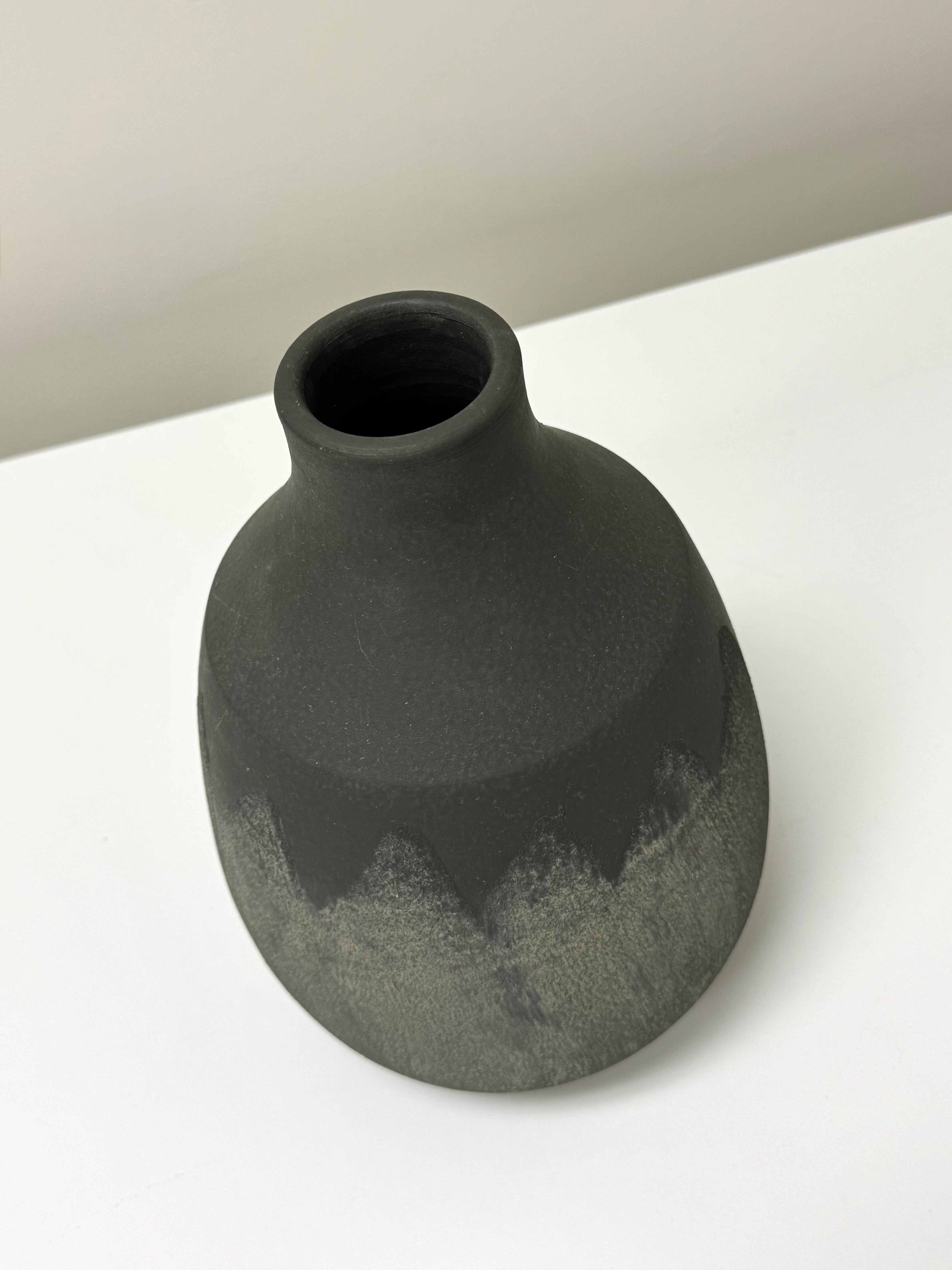 Faux Gray Concrete Vase