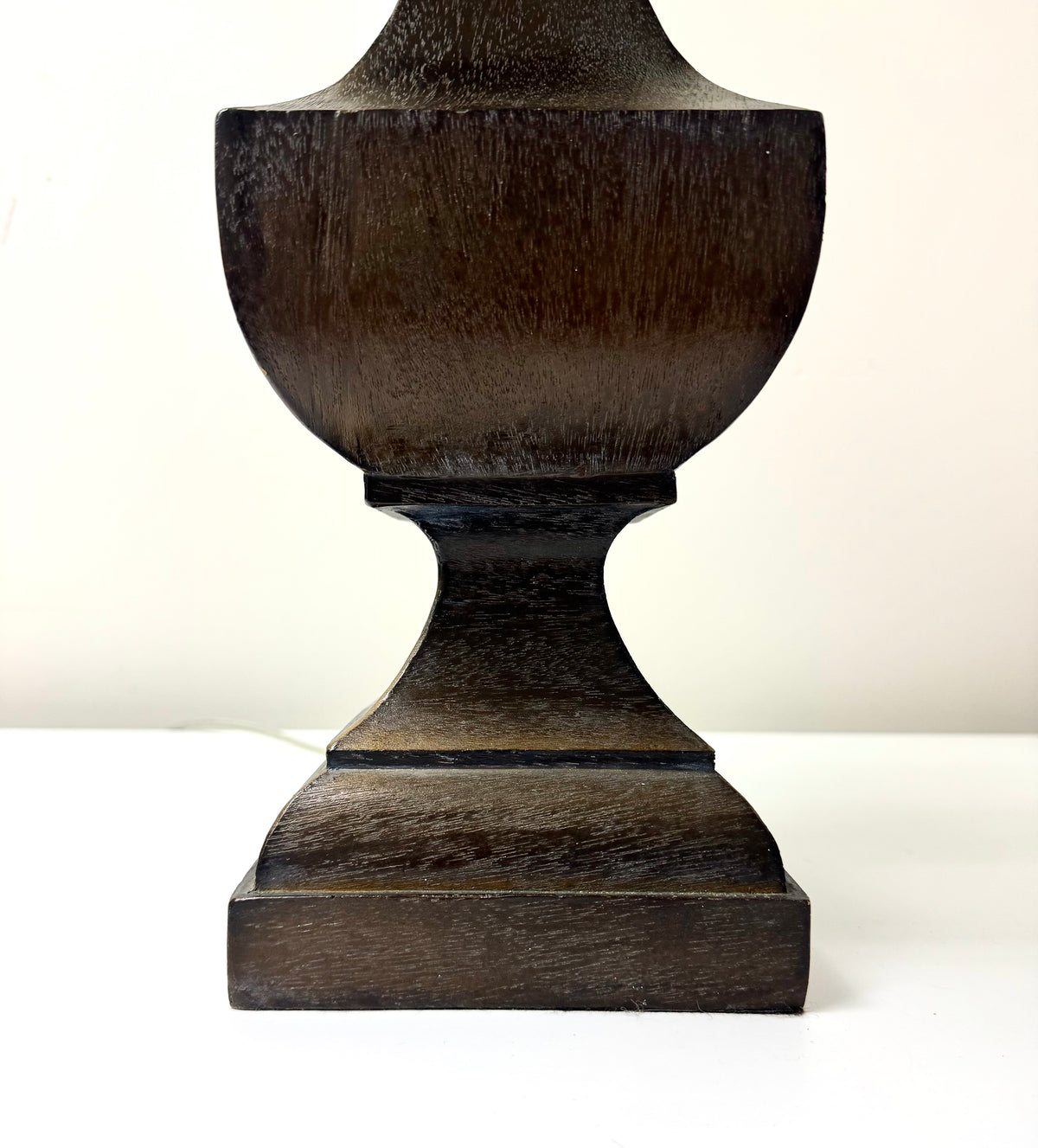 Rustic Wood Modern Urn Lamp