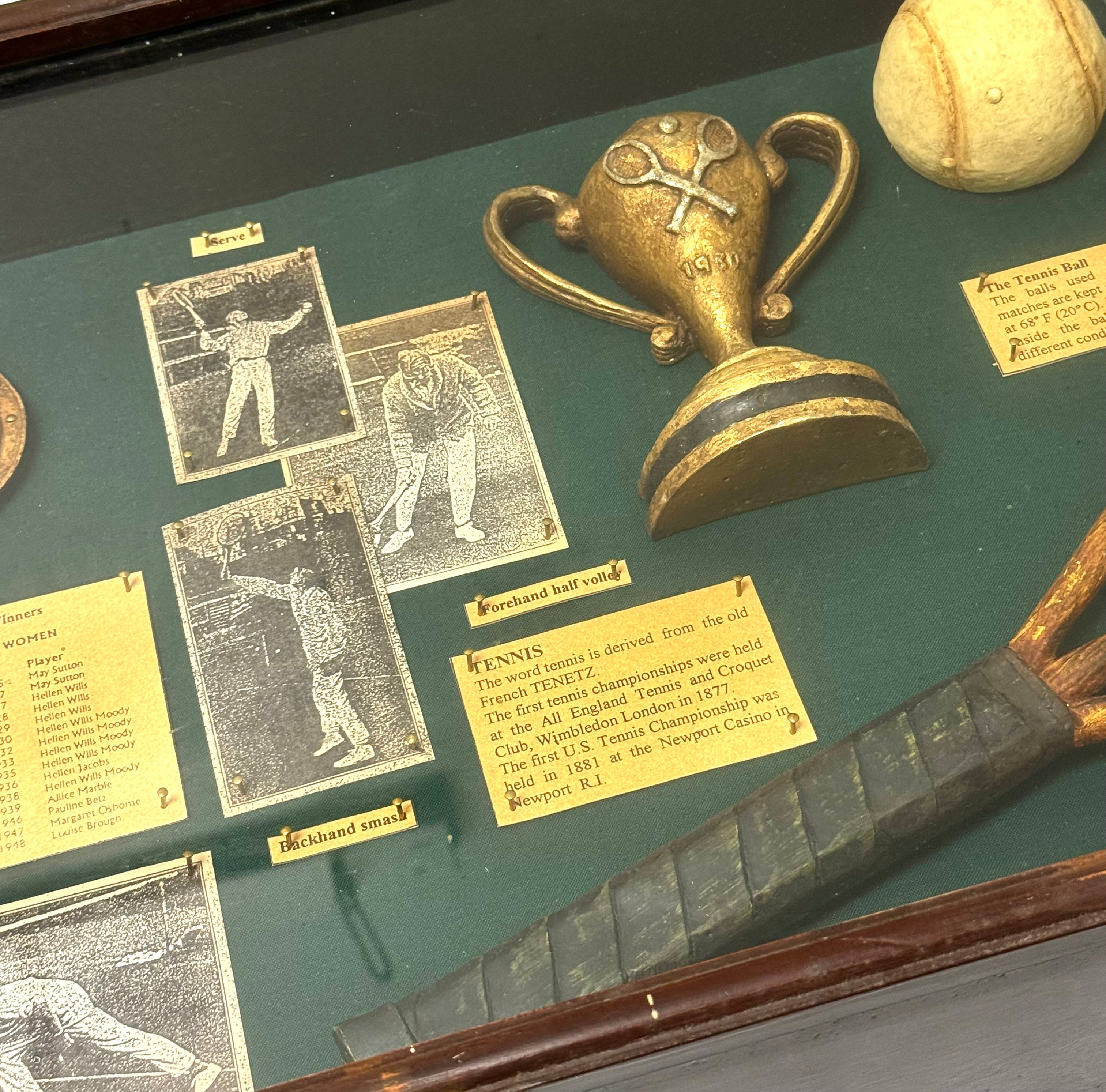 'The History of Tennis' Shadowbox