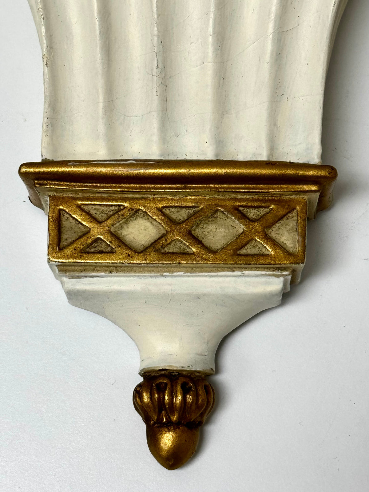 Neoclassical Fluted Wall Shelves Set of 2
