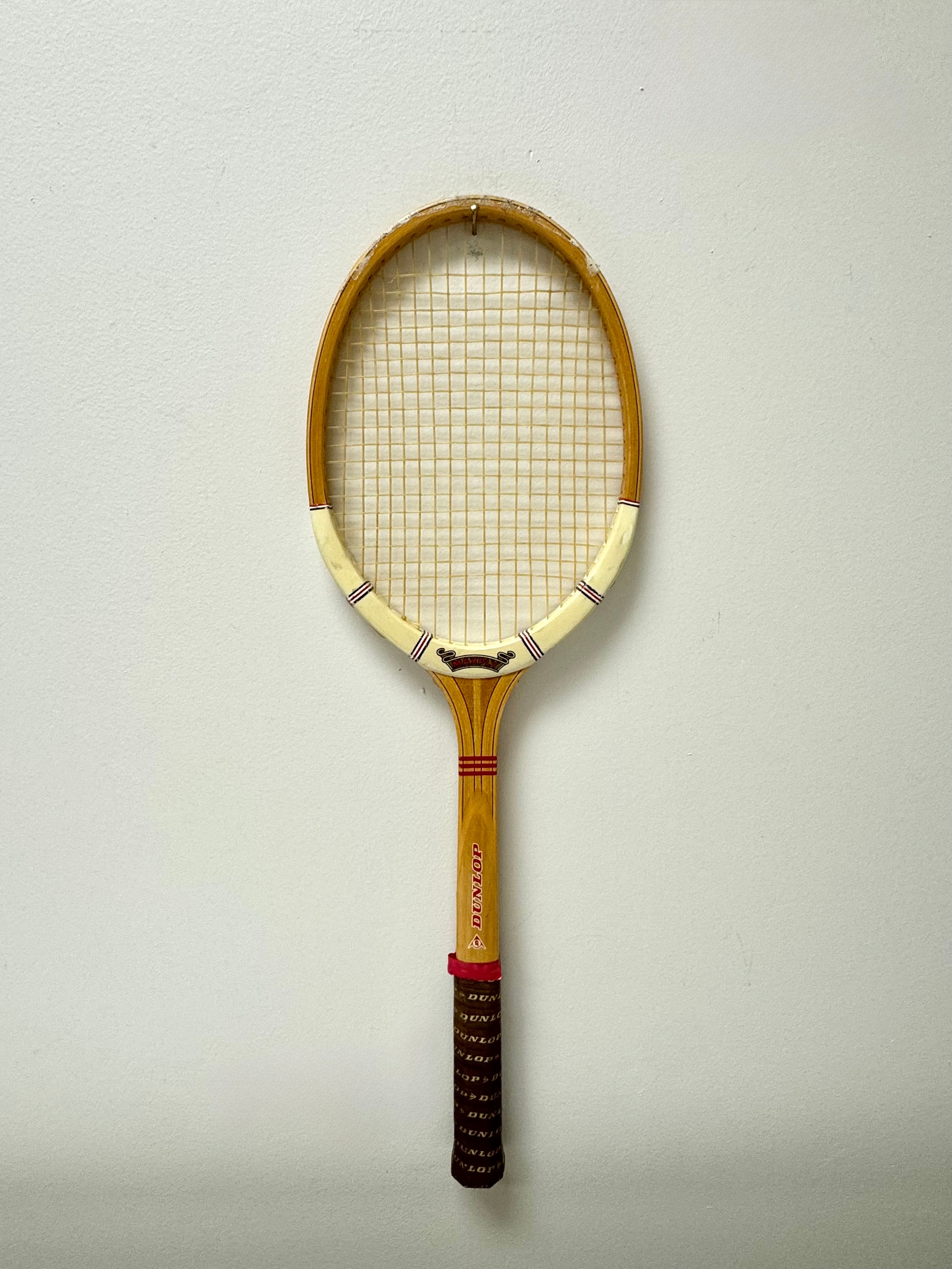 Vintage Dunlop Maxply Tennis Racket with Press