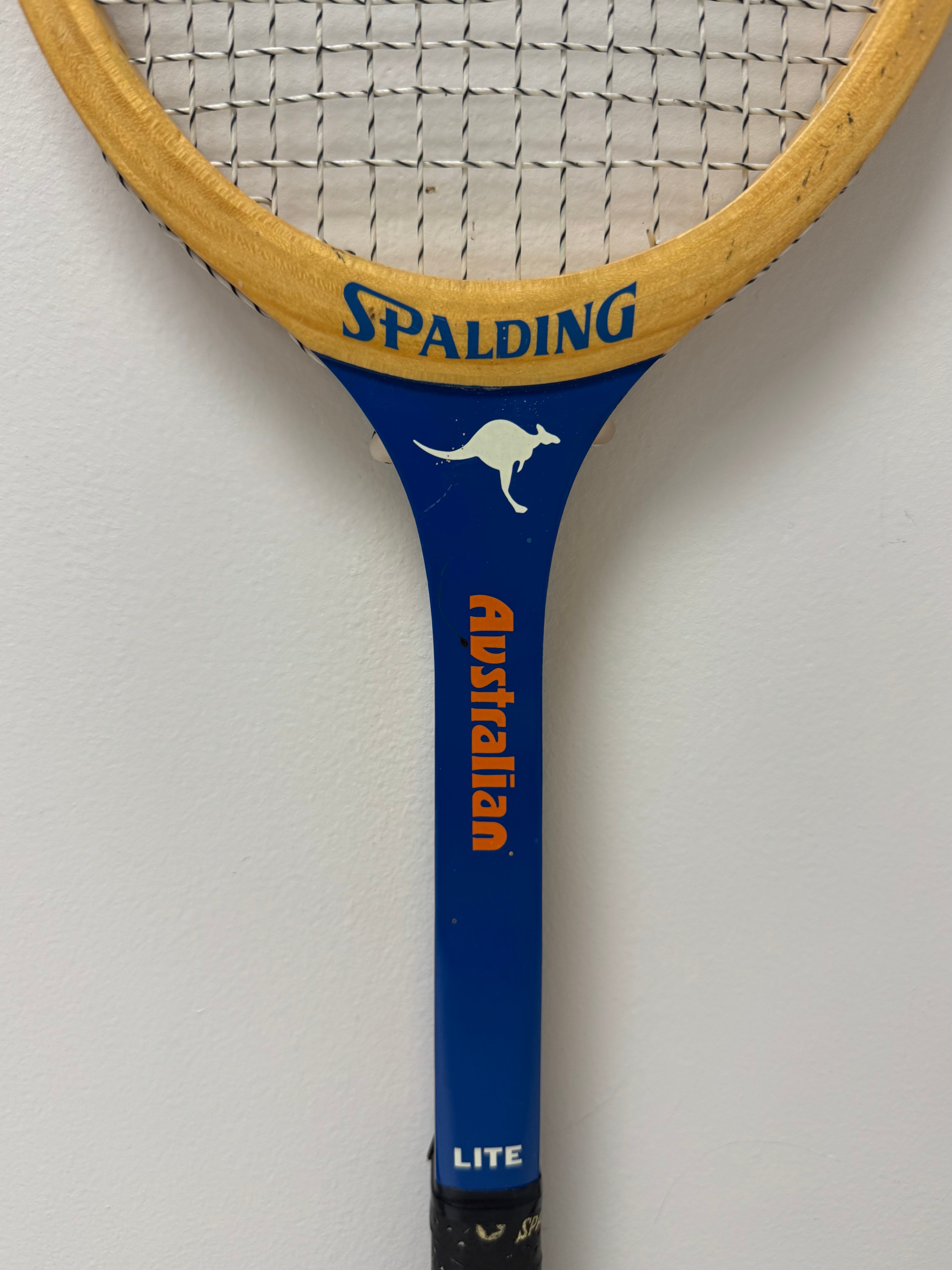 Vintage Spalding Australian Tennis Racket with Canvas Case