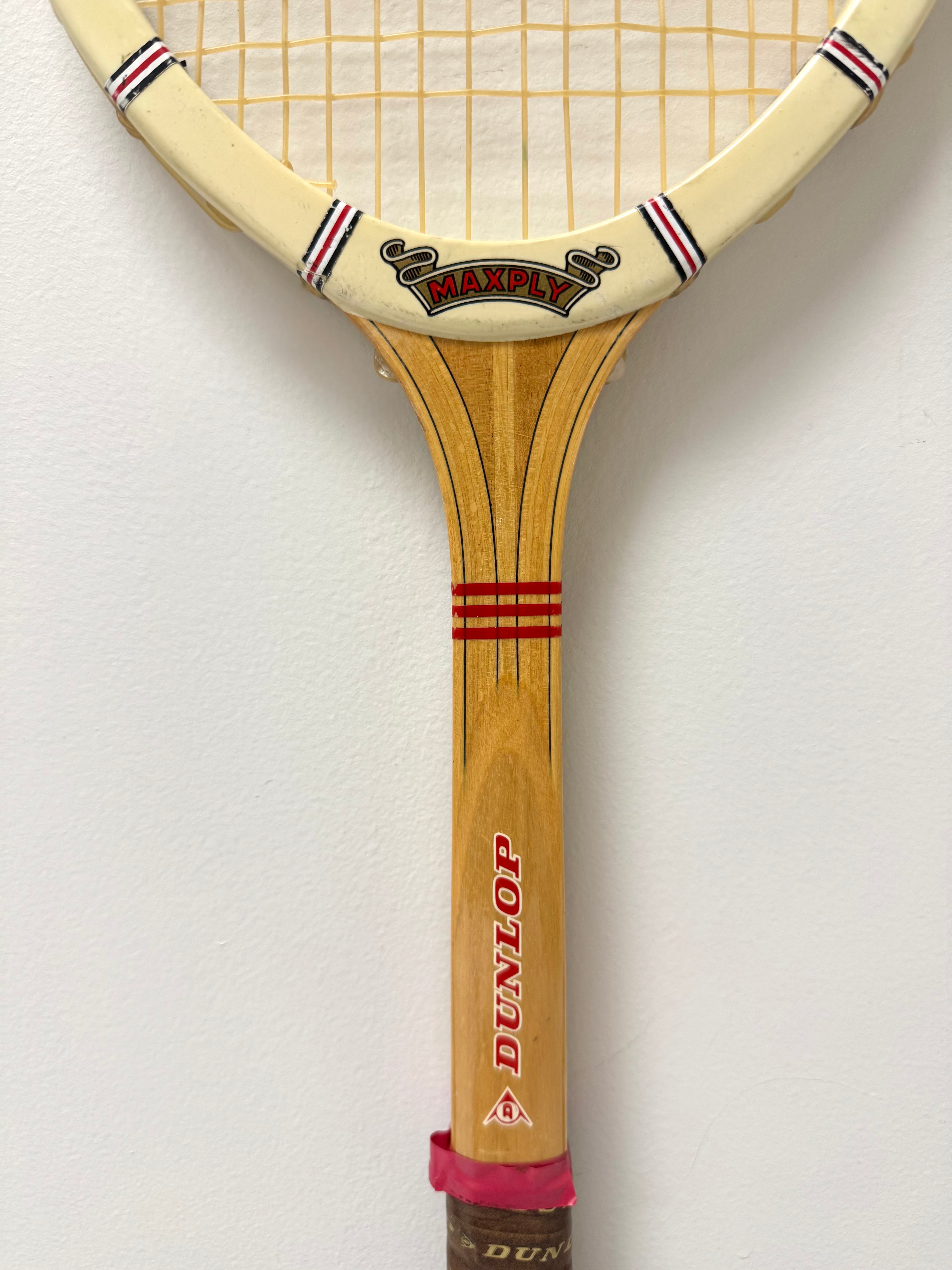 Vintage Dunlop Maxply Tennis Racket with Press