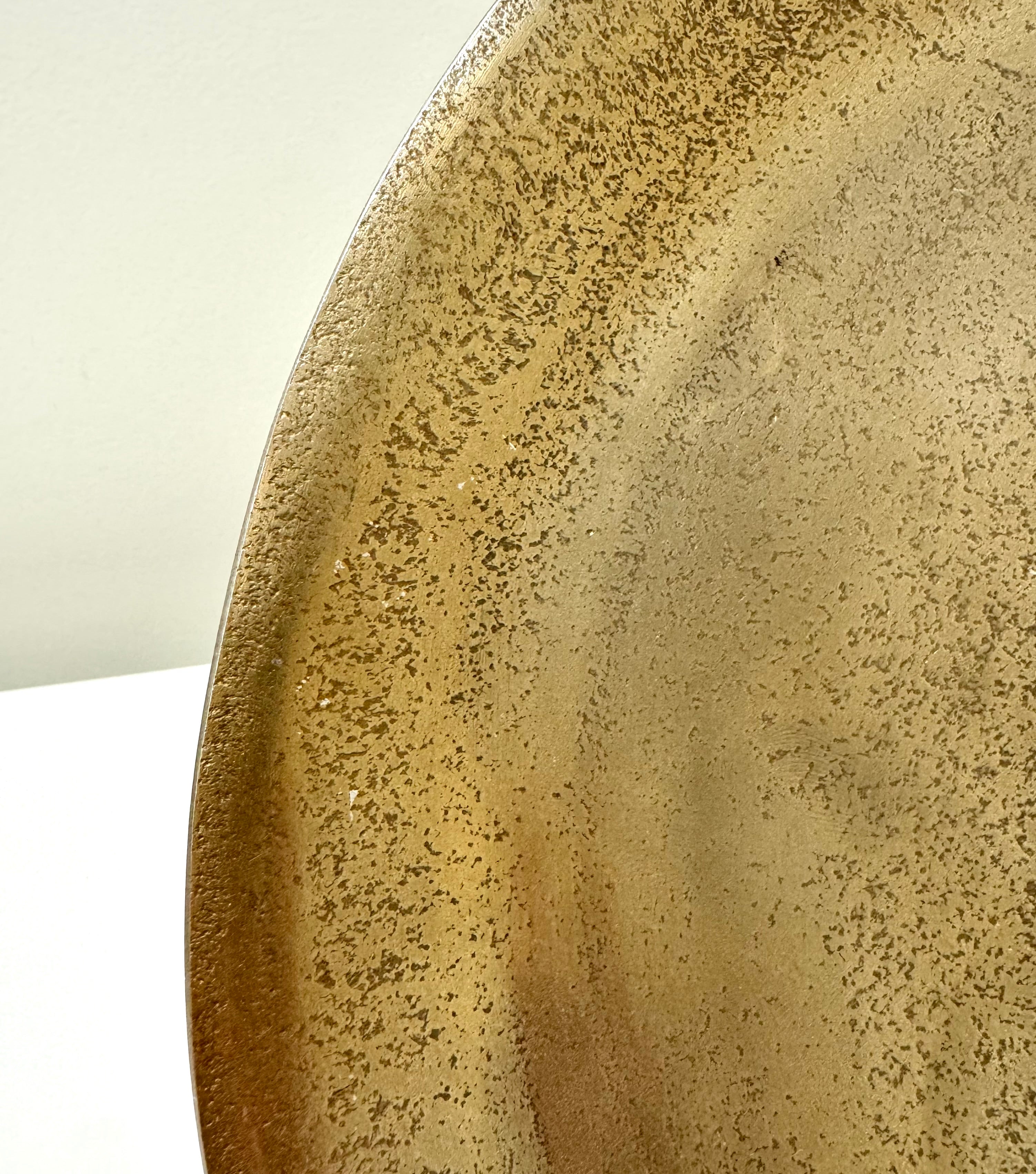 'Girona' Dark Gold Metal 12-3/4" Plate