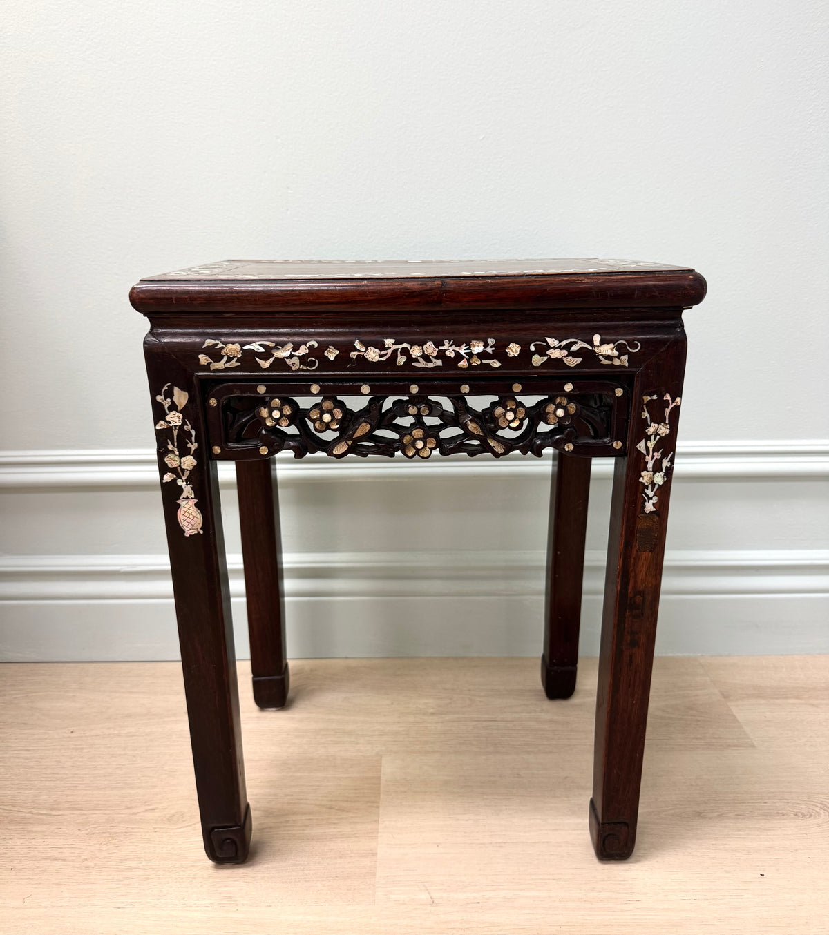 Mother-of-pearl Inlaid Side Table
