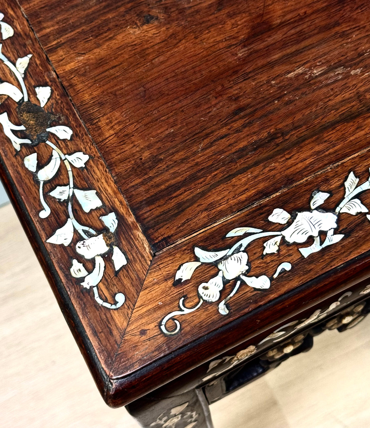 Mother-of-pearl Inlaid Side Table