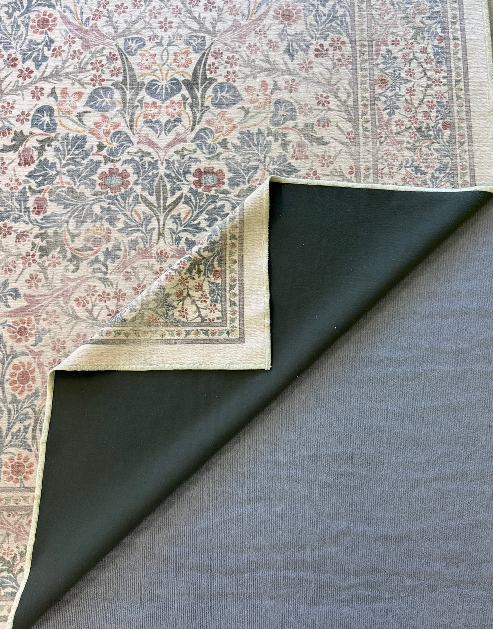 RUGGABLE William Morris 'Blackthorn Ivory' 8' x 10' Washable Rug