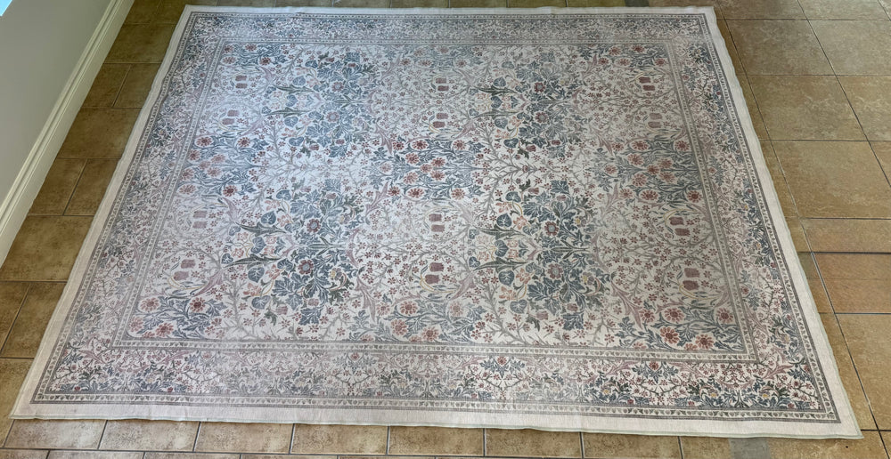 RUGGABLE William Morris 'Blackthorn Ivory' 8' x 10' Washable Rug