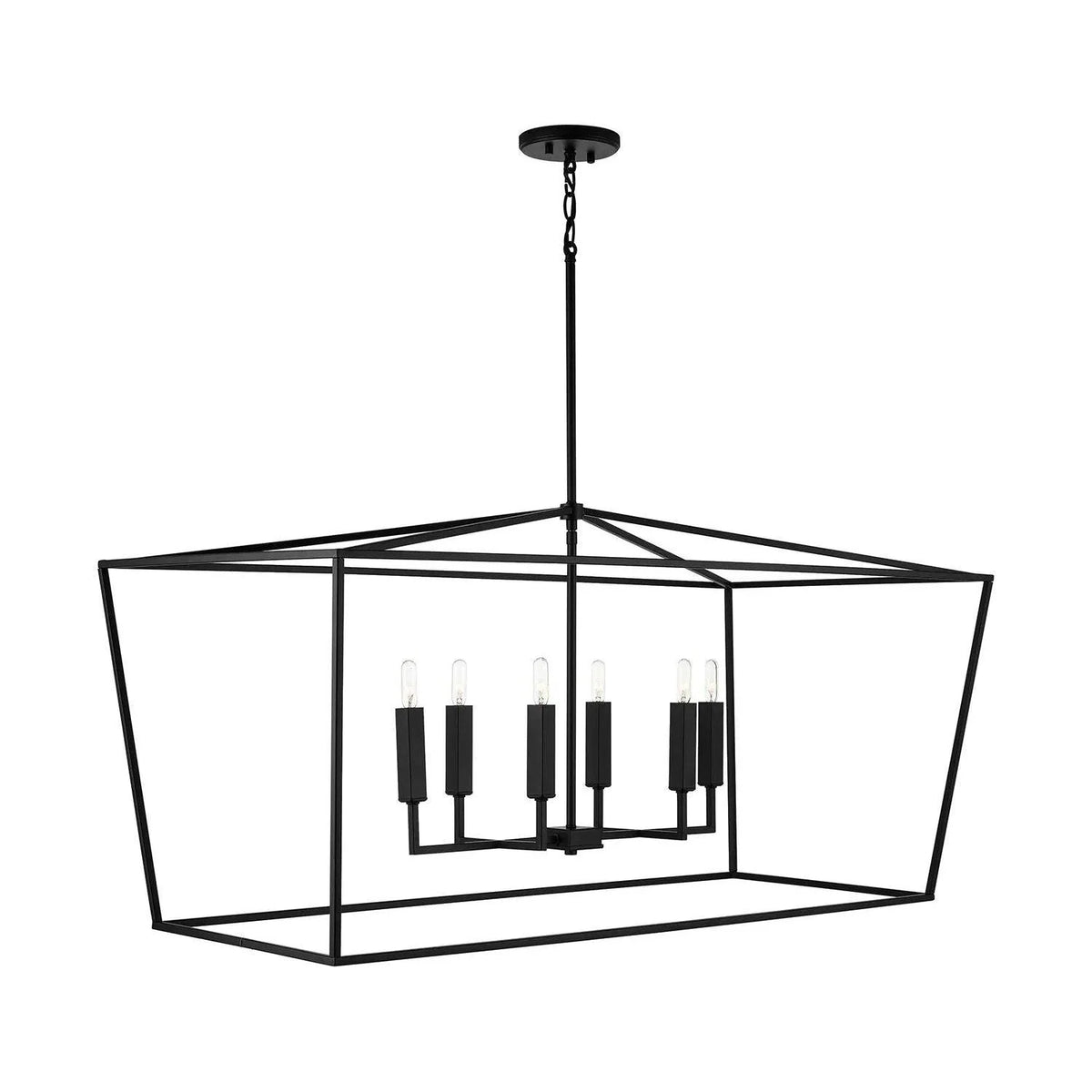 Matte Black Island Pendant Light
