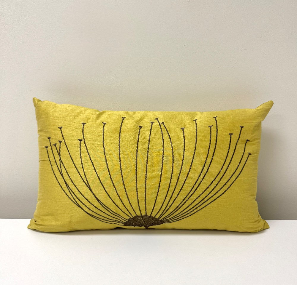 Chartreuse Dandelion 20" x 12" Pillow|7477