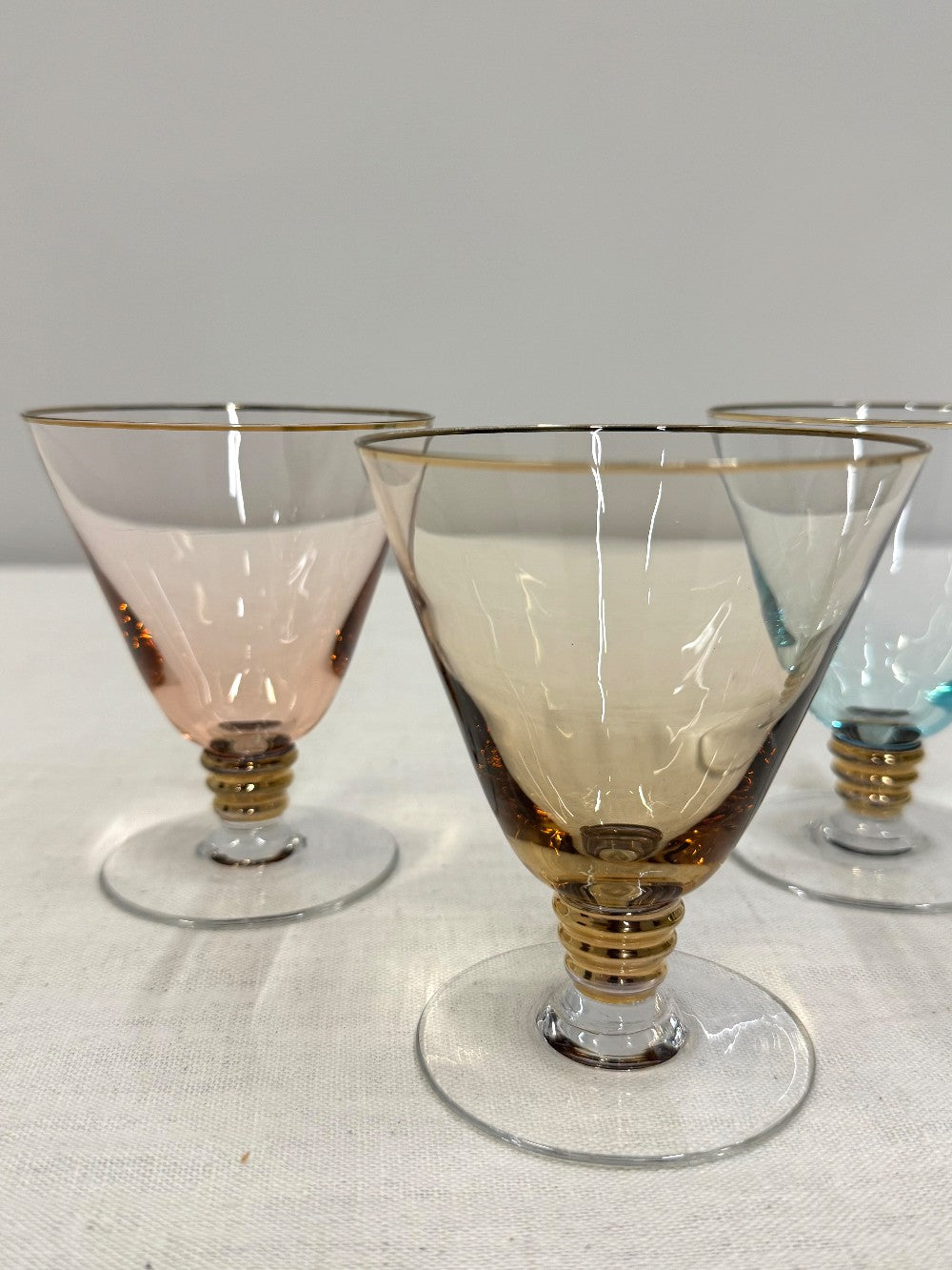 Vintage Iridescent 4" Cocktail Glasses Set of 4|643