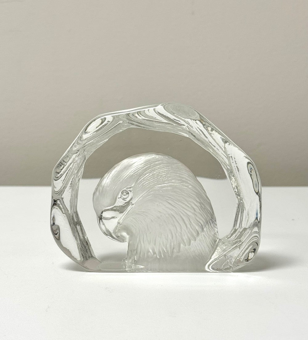 ALFRED CAPREDONI Crystal Eagle Paperweight|4634