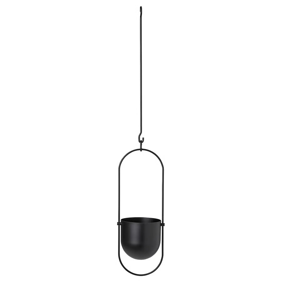NEW IKEA 'Chilistran' Black Hanging Planter