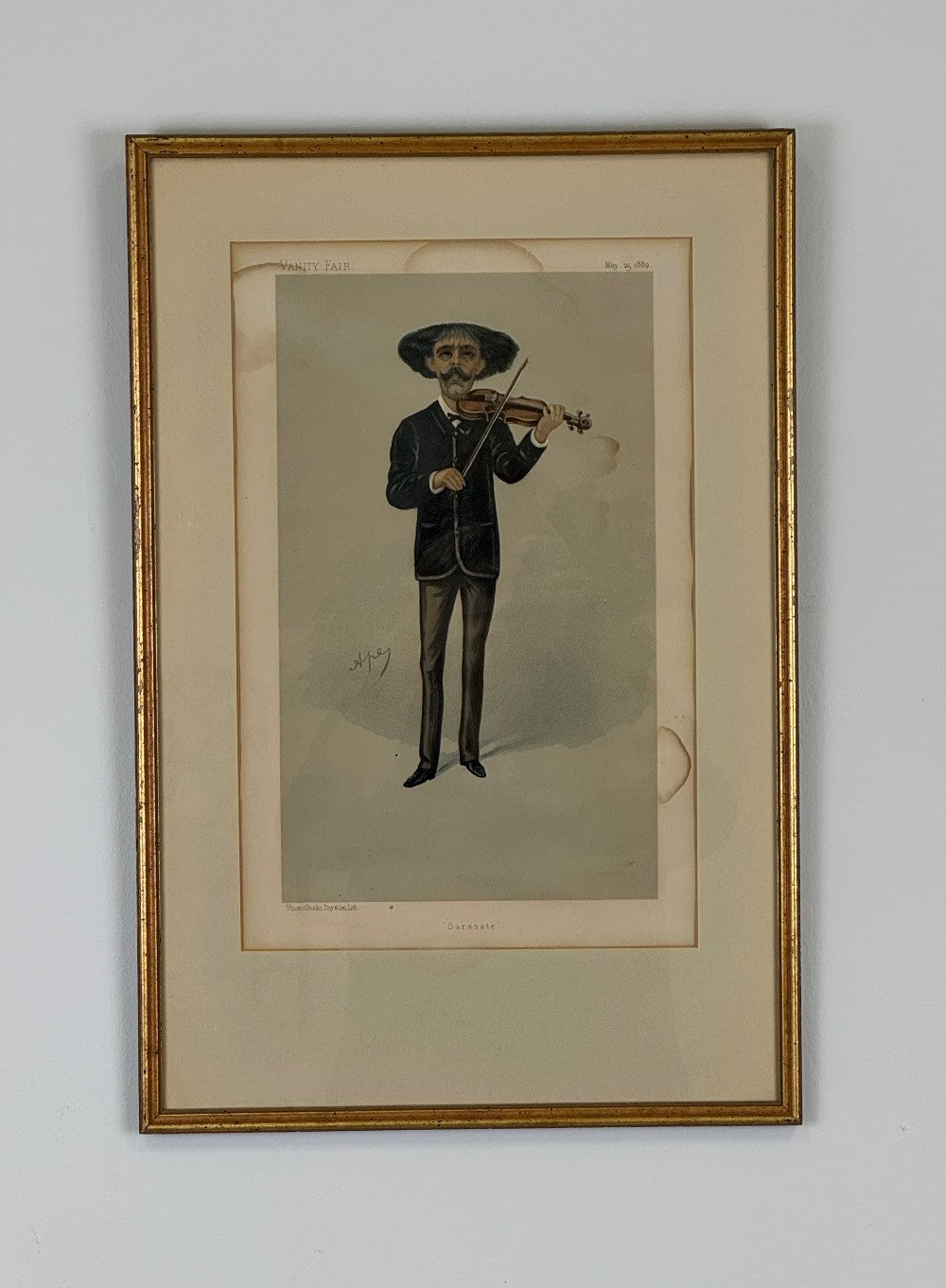 Vintage Vanity Fair 1889 'Sarasate' Print|422