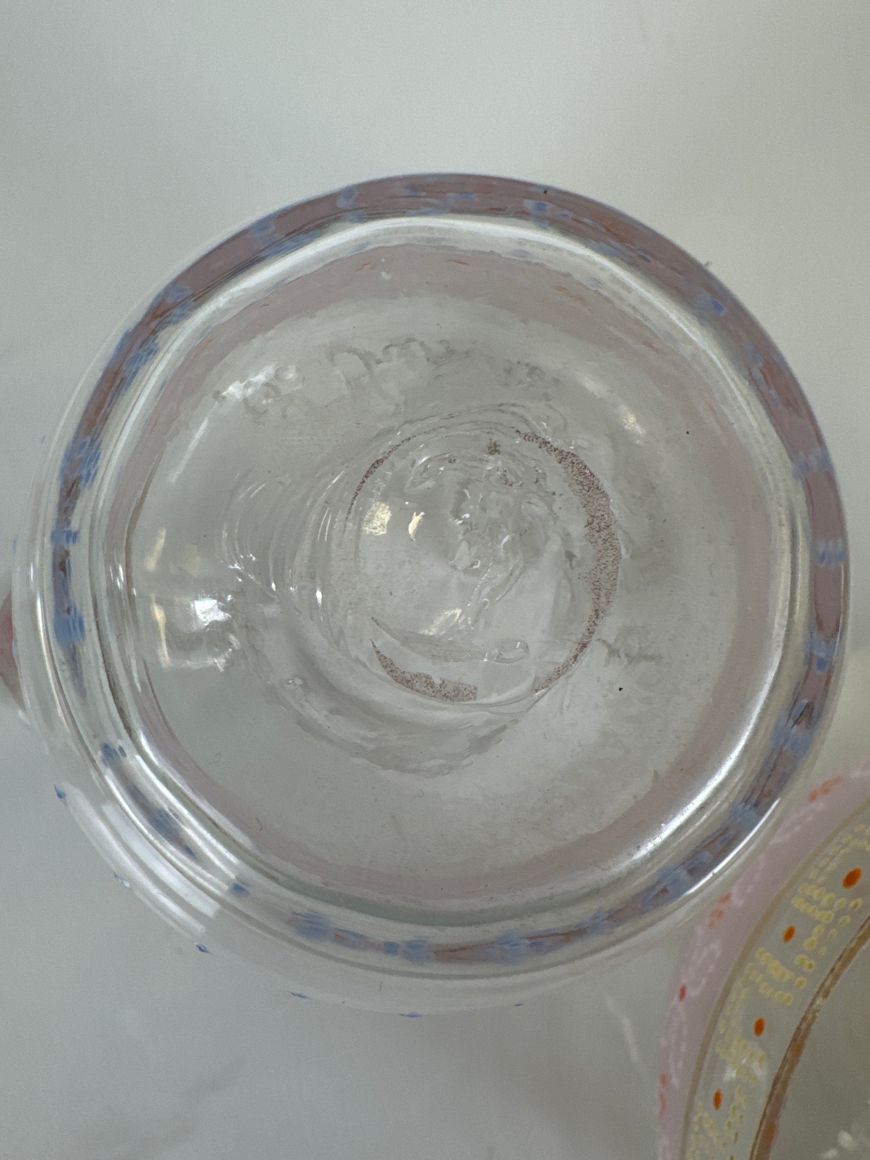 Antique Hand-blown Glass Bowl & Pitcher
