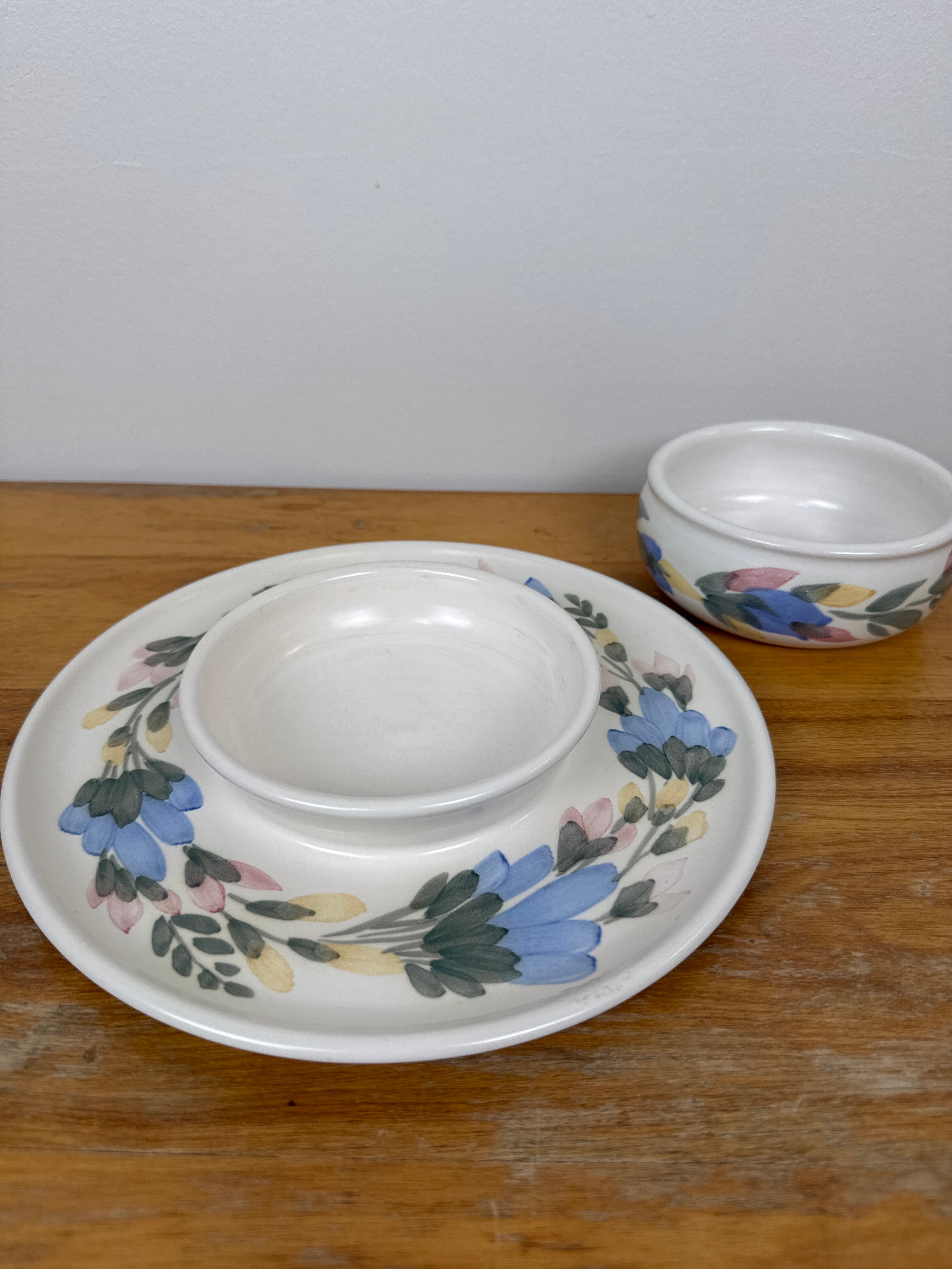 Clayworks Pottery Crudite Serving Set
