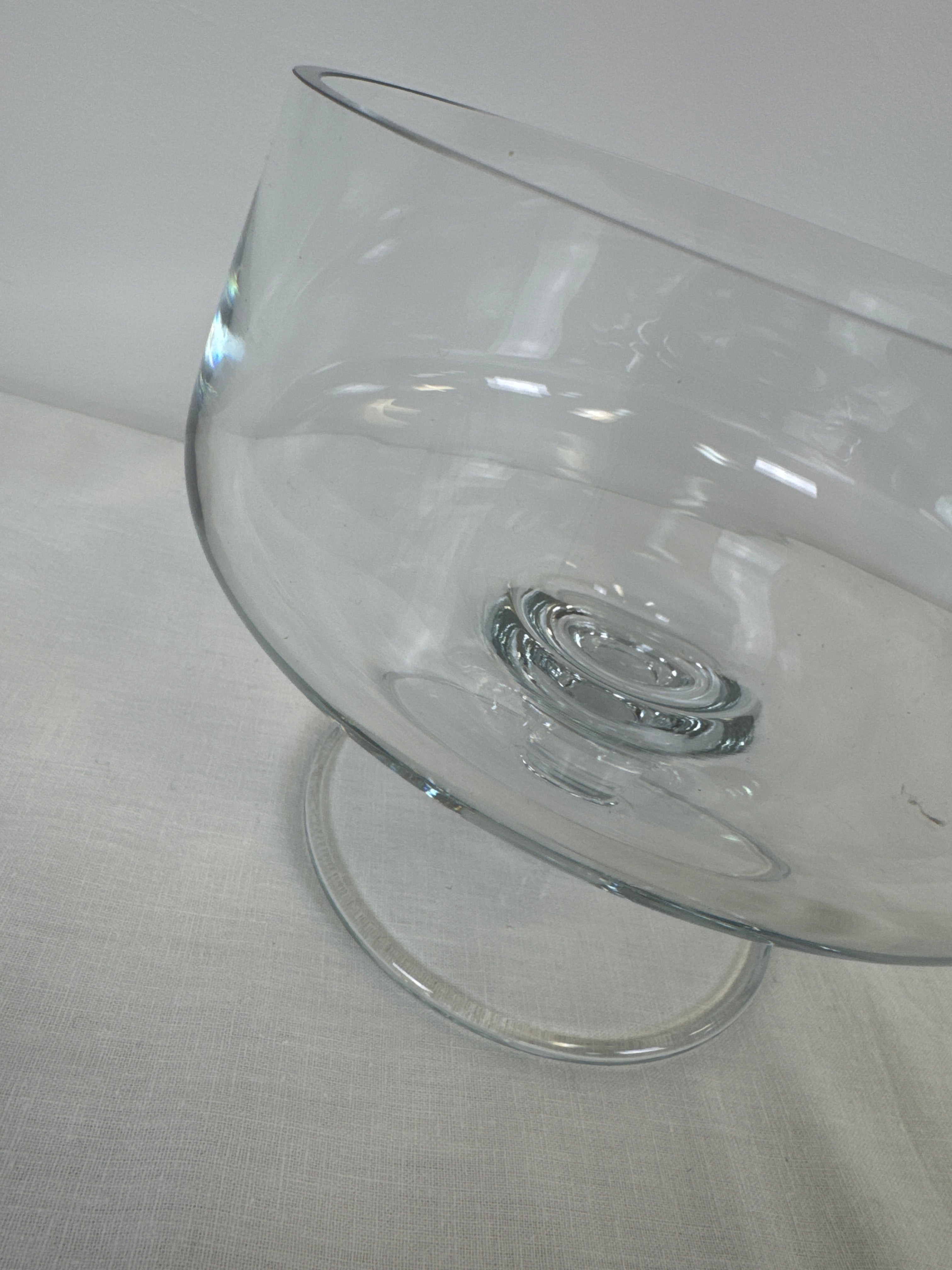 Footed Glass 7" Pedestal Bowl