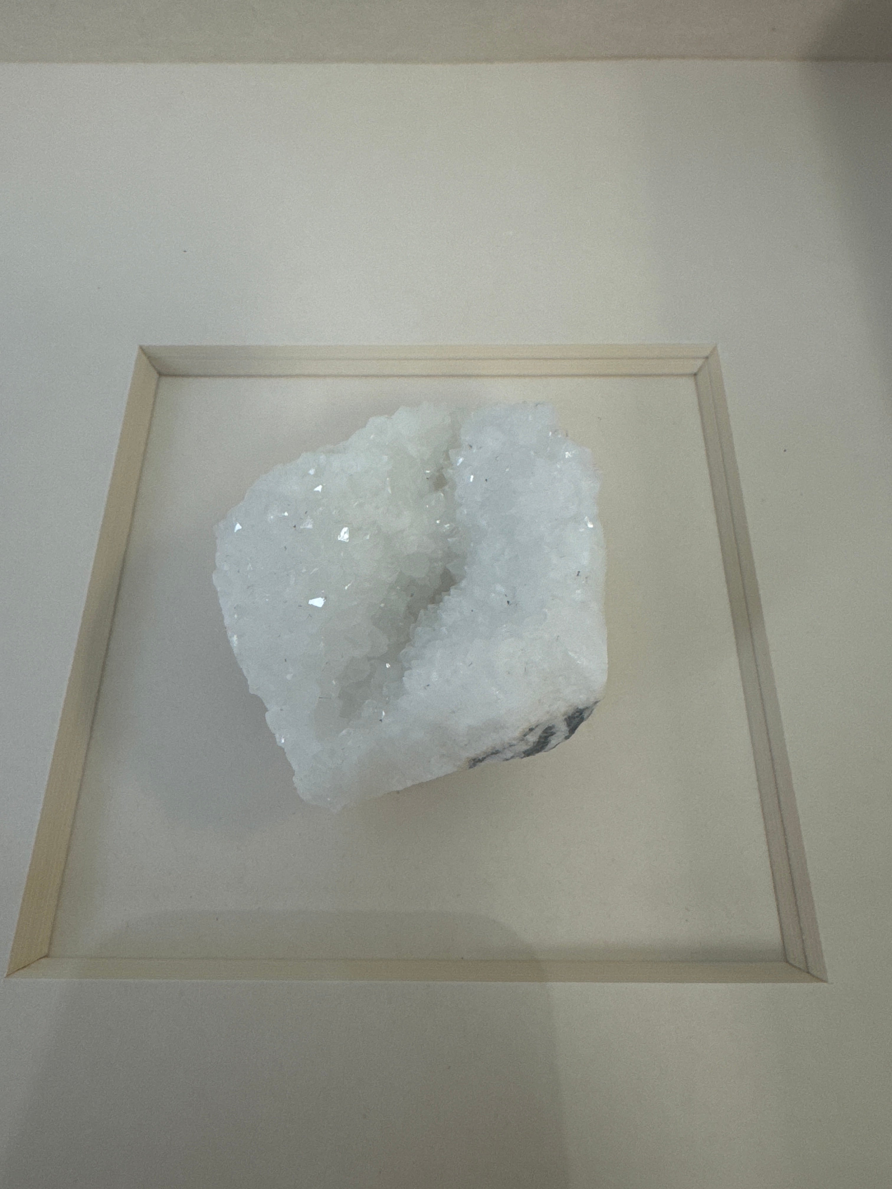 Natural Quartz Crystal Shadowbox