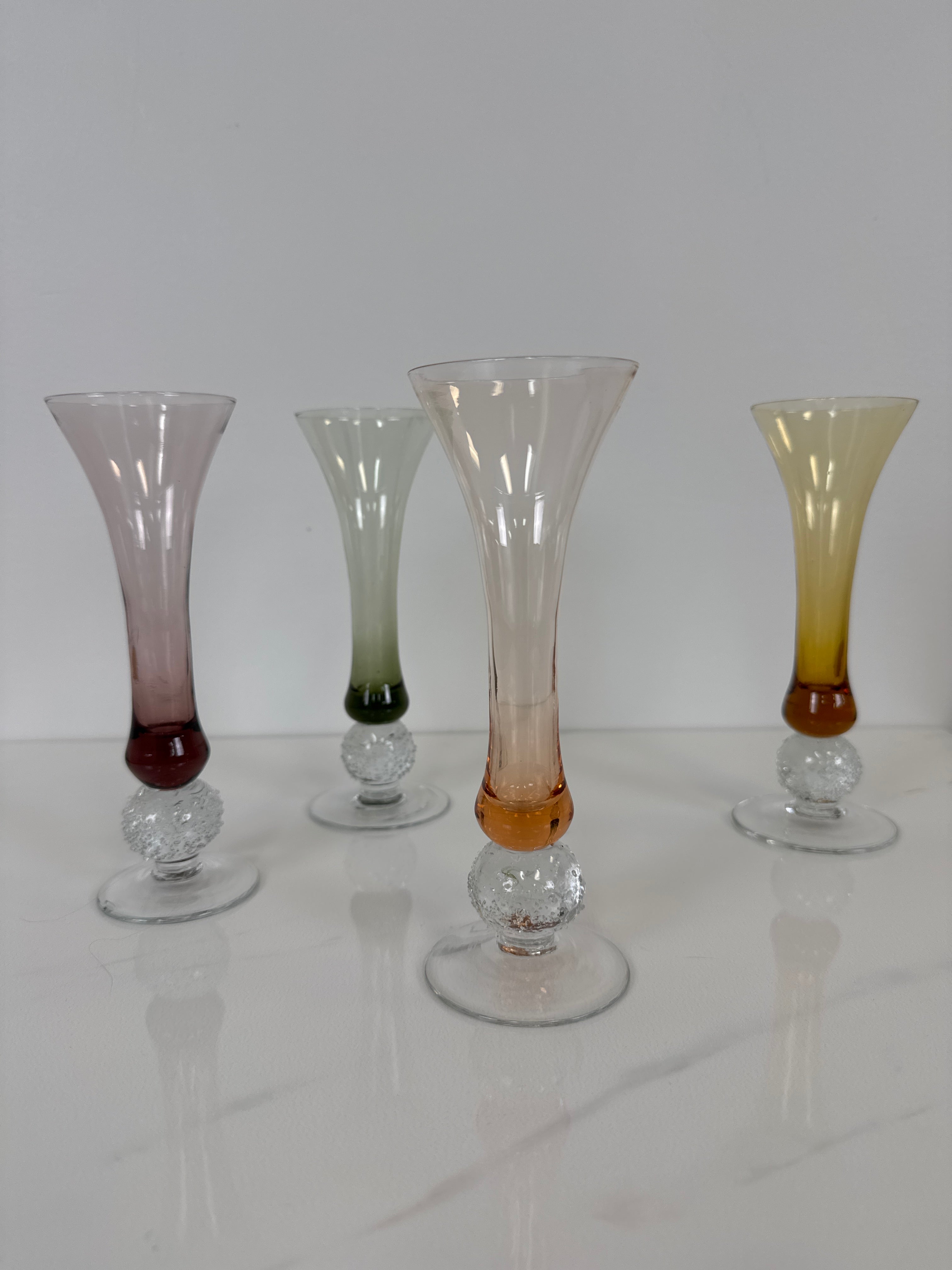 Vintage Bombay le Vignon Glasses Set of 4
