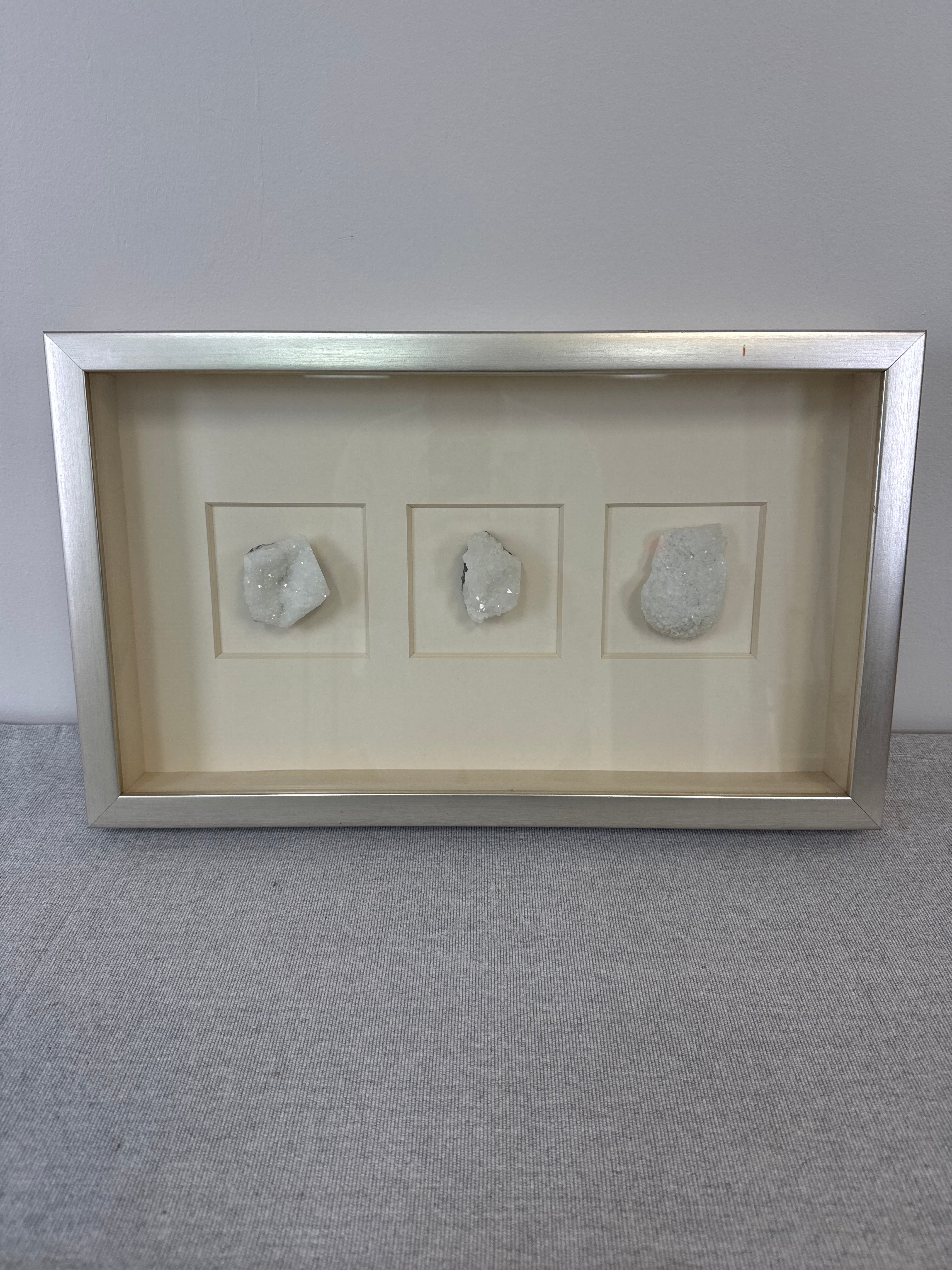 Natural Quartz Crystal Shadowbox