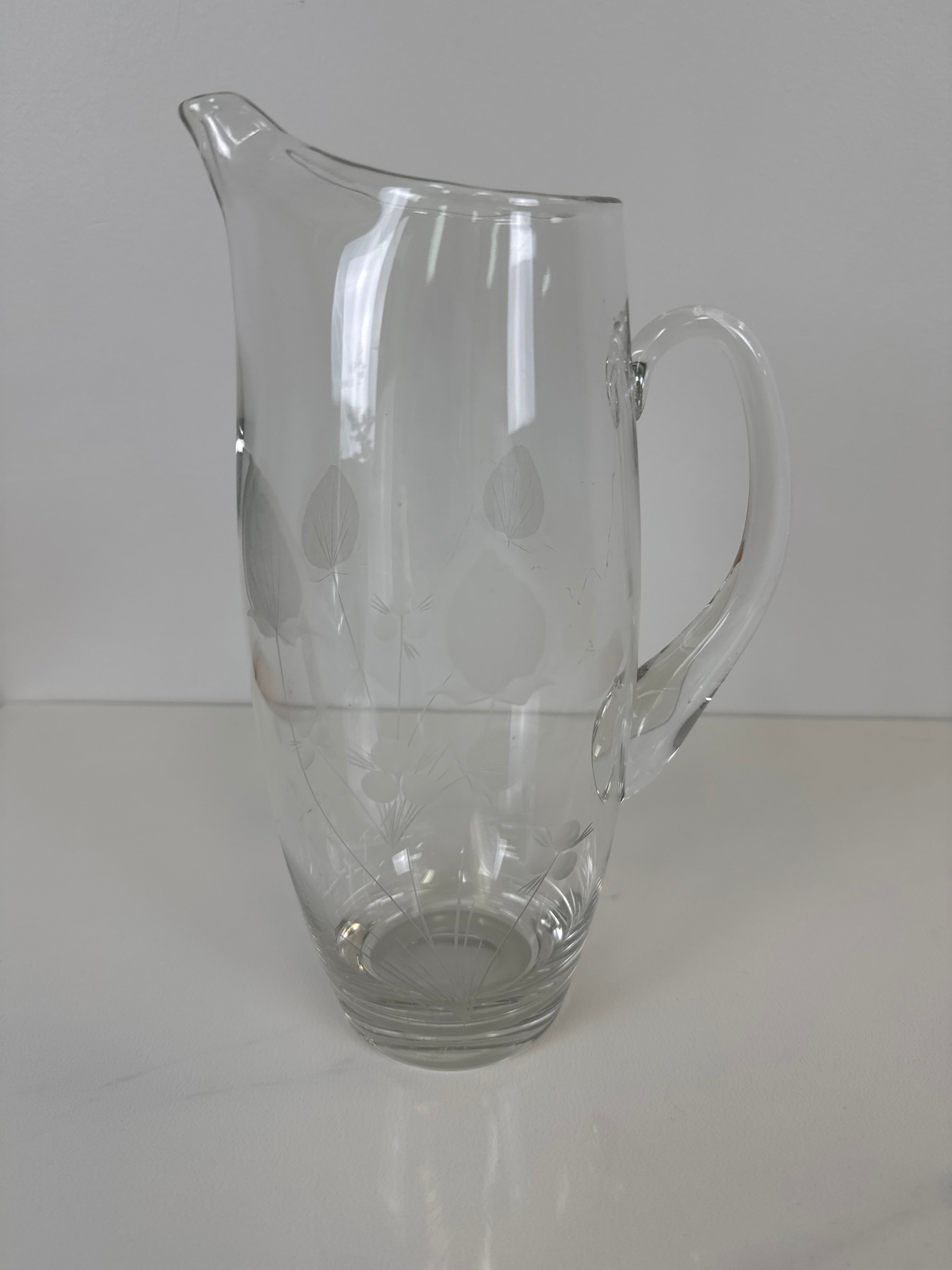 Vintage Princess House Glass Pitcher