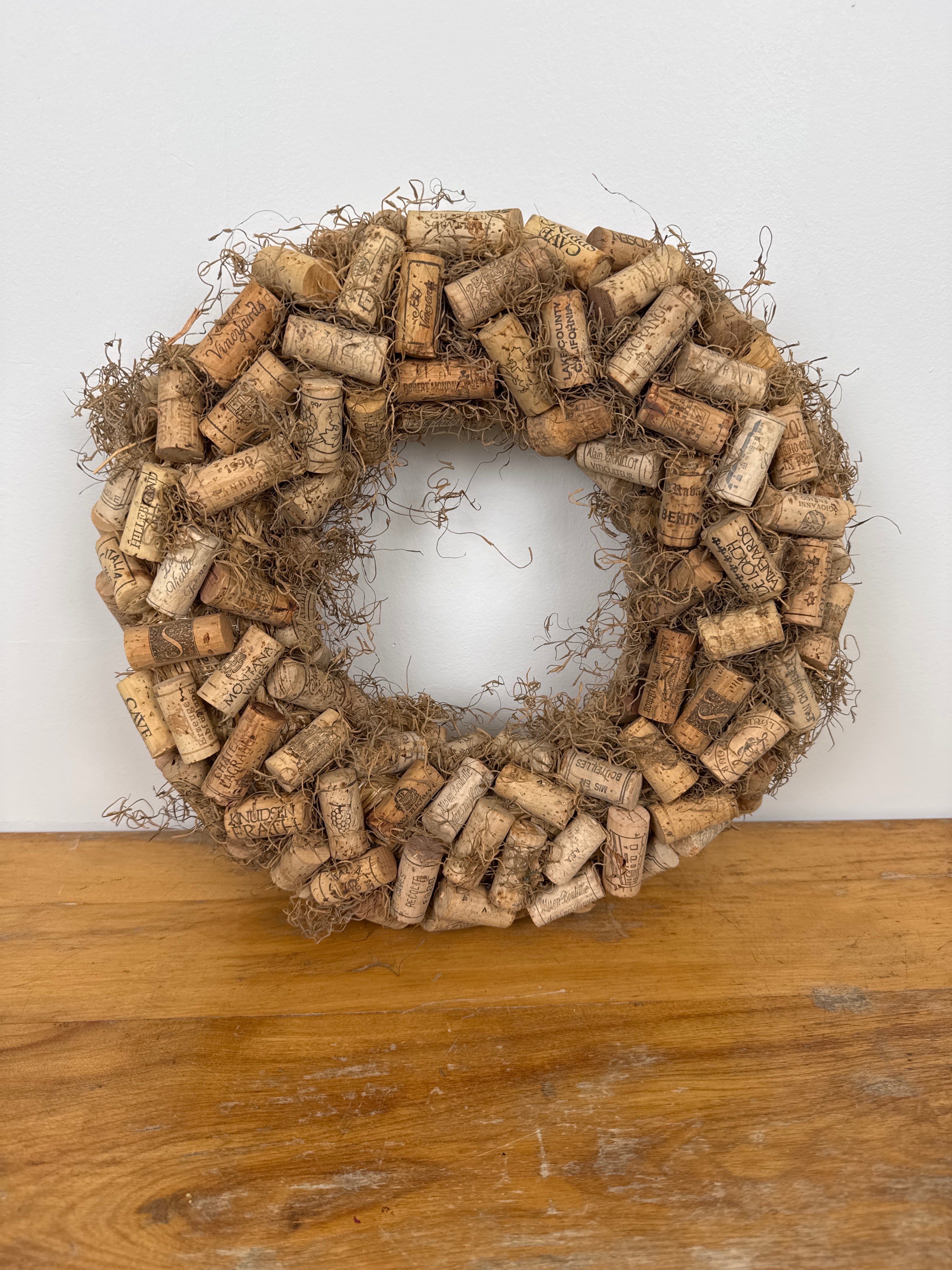 Handmade Cork 15" Wreath