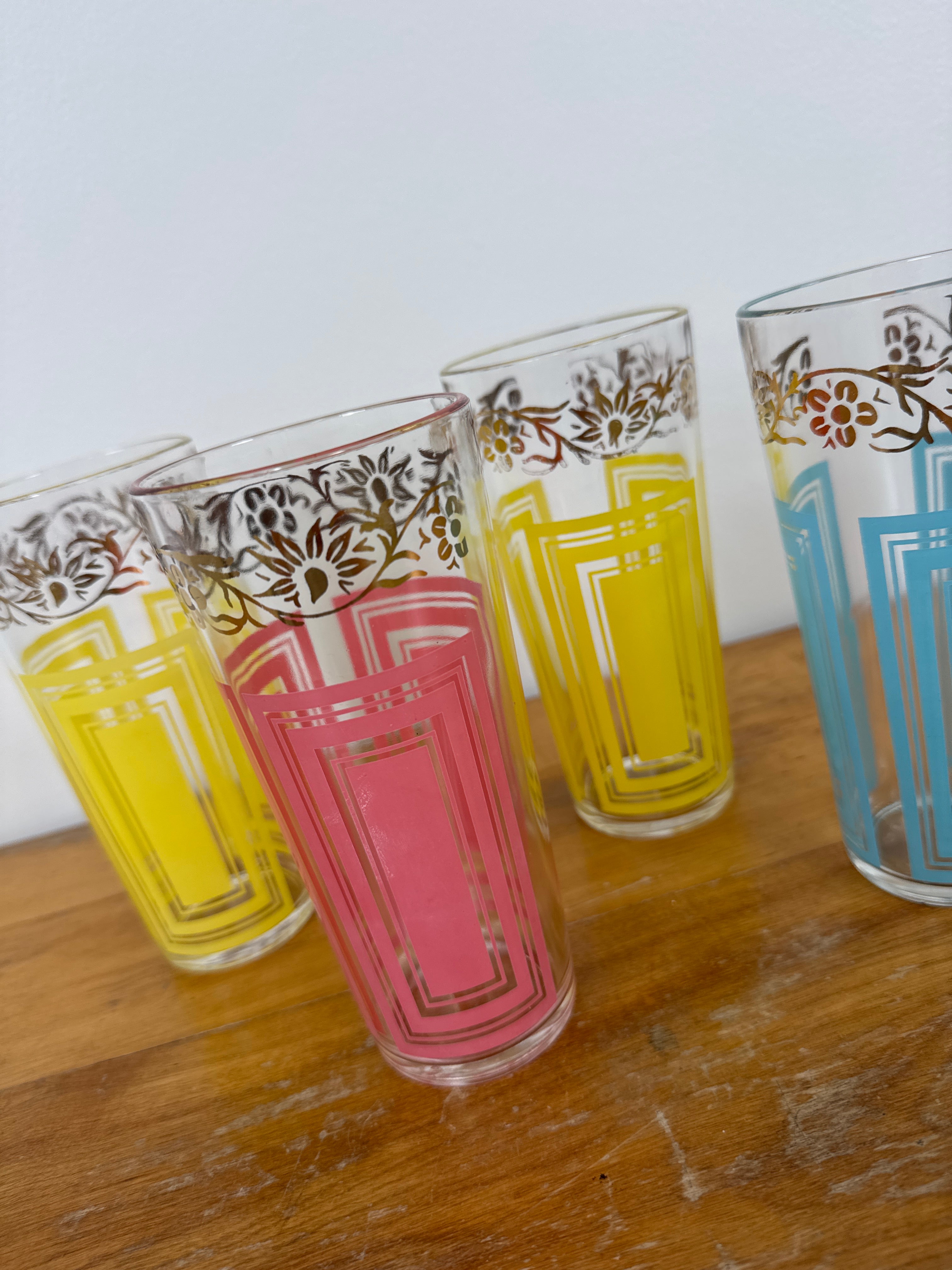 Vintage MCM Glasses Set of 4