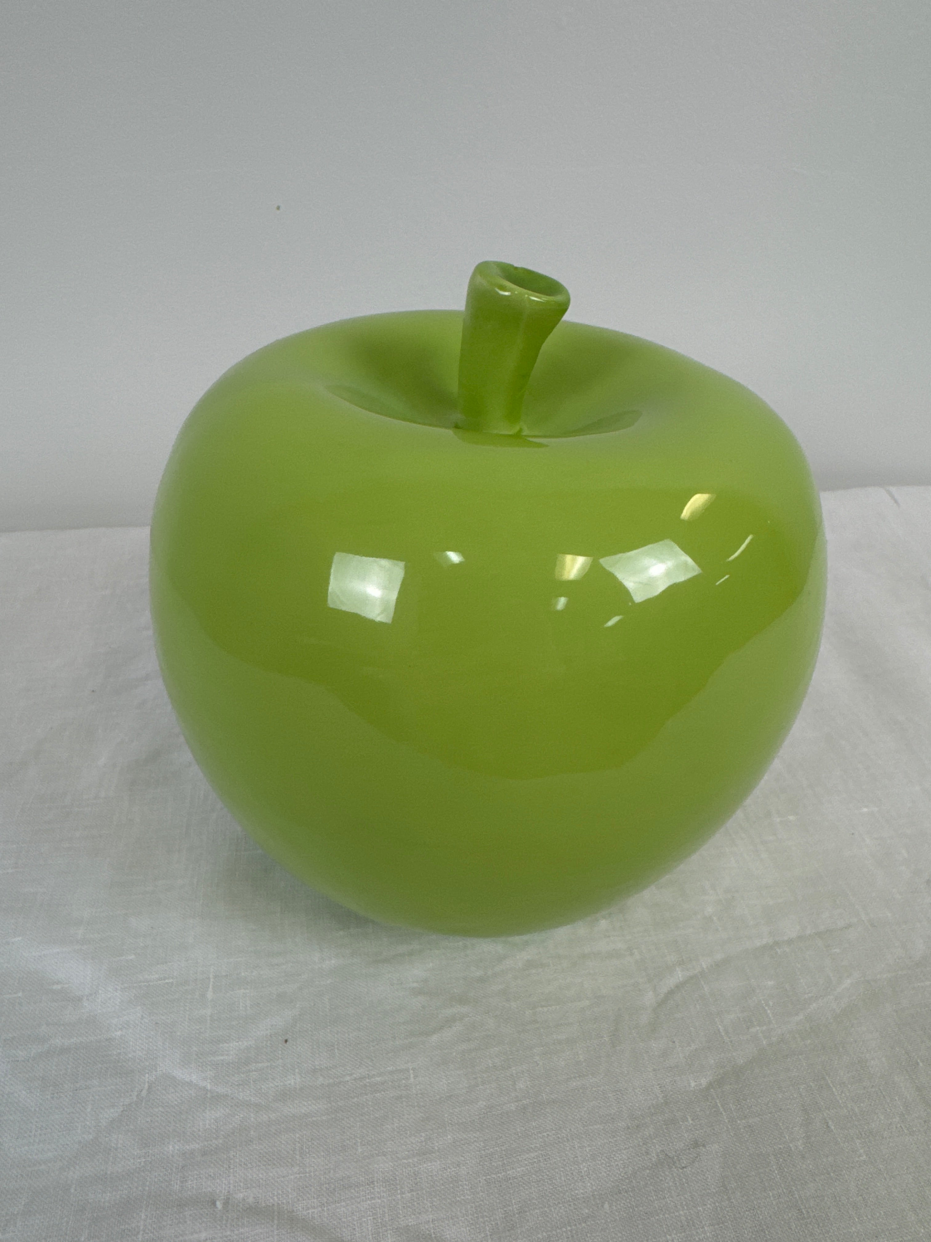 Green Ceramic Apple
