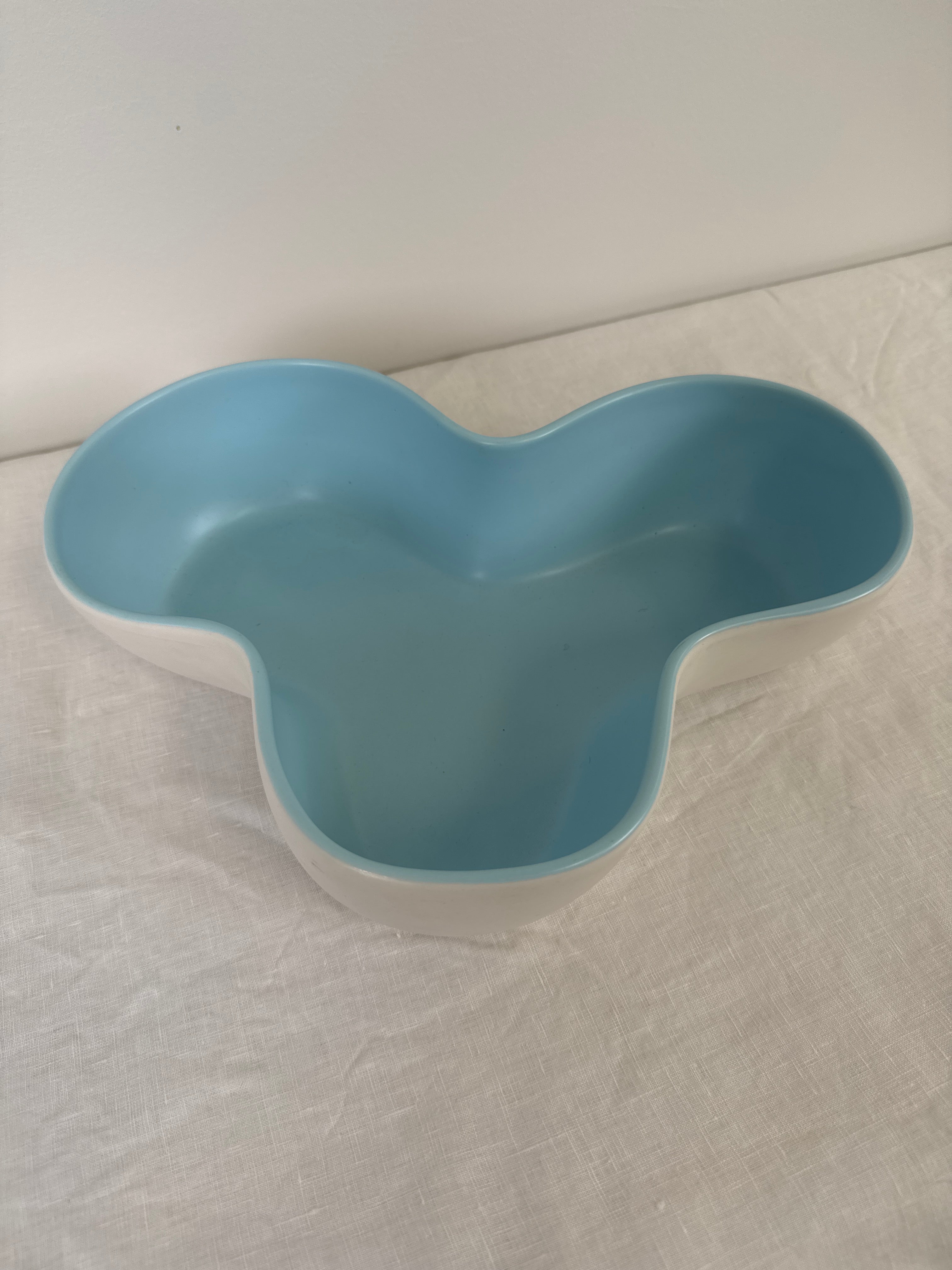 Vintage UMBRA 'Odessa' Blue Ceramic Bowl