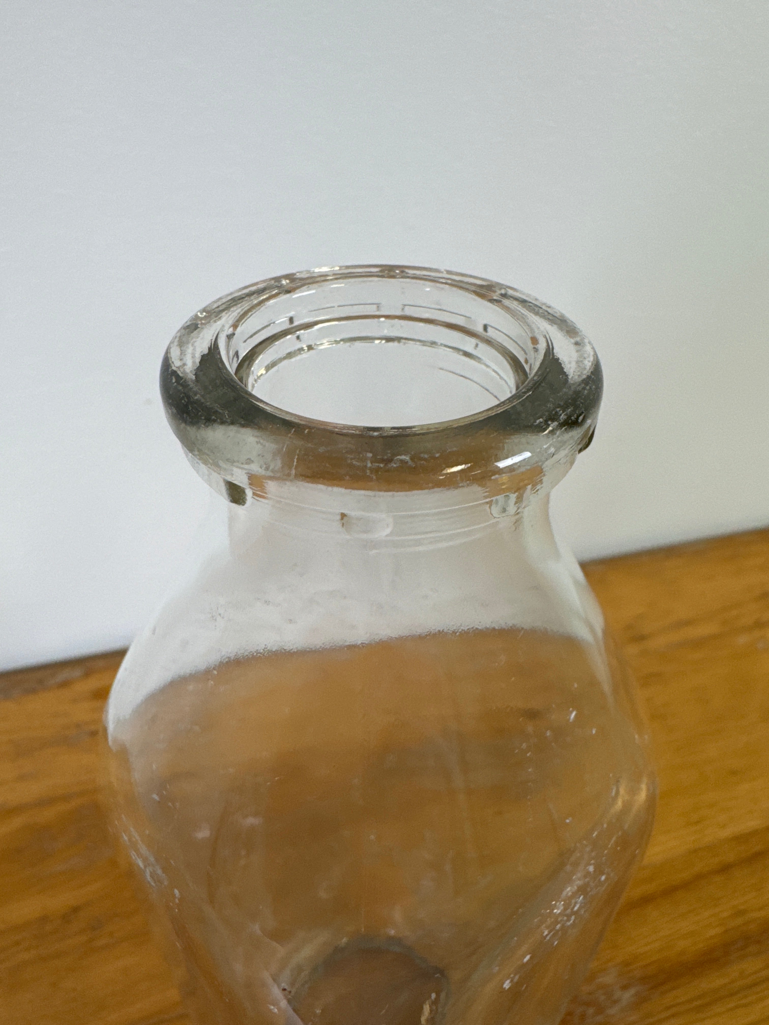 Vintage Glass Milk Bottle