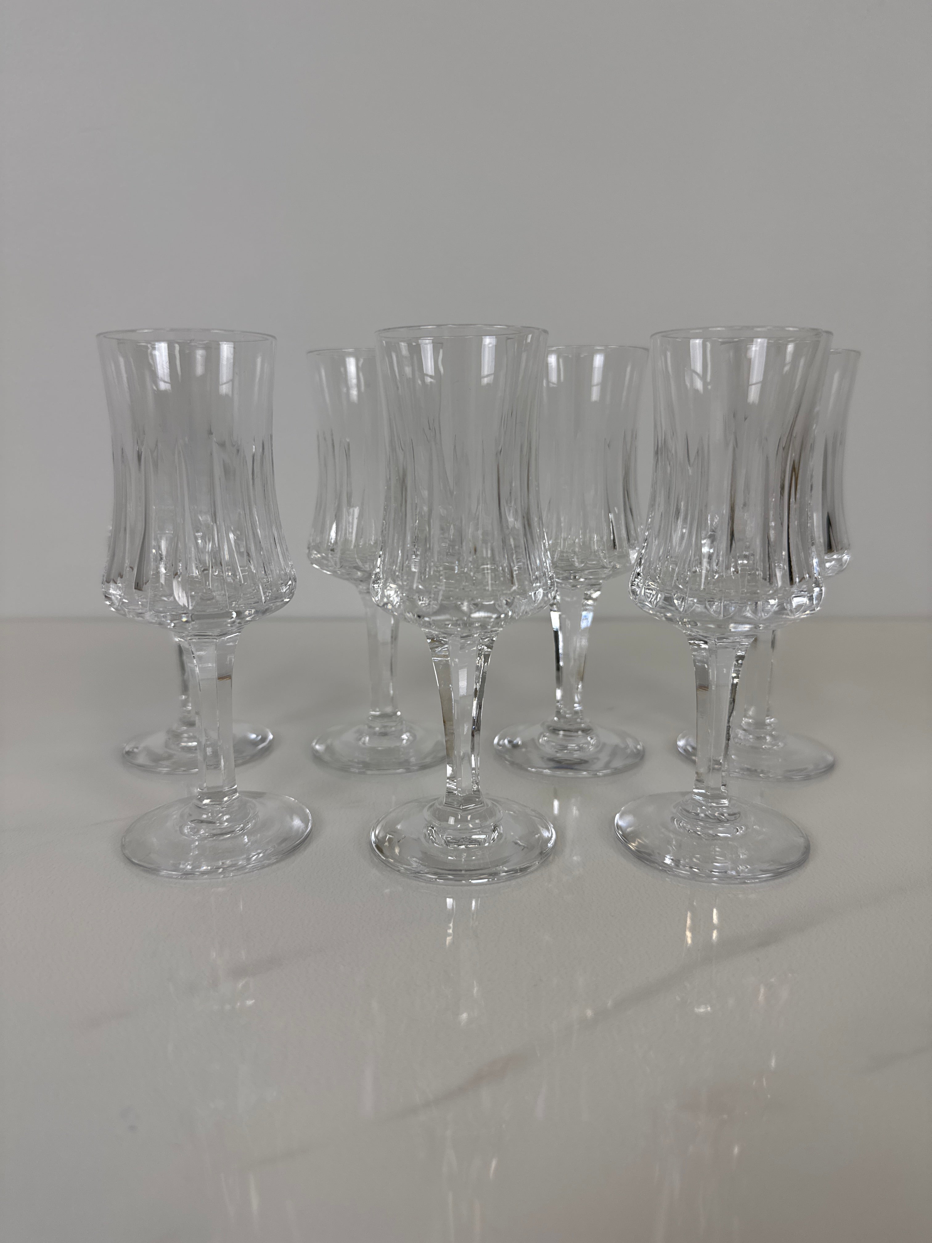 ROYAL DOULTON 'Sonnet' Sherry Glasses Set of 7