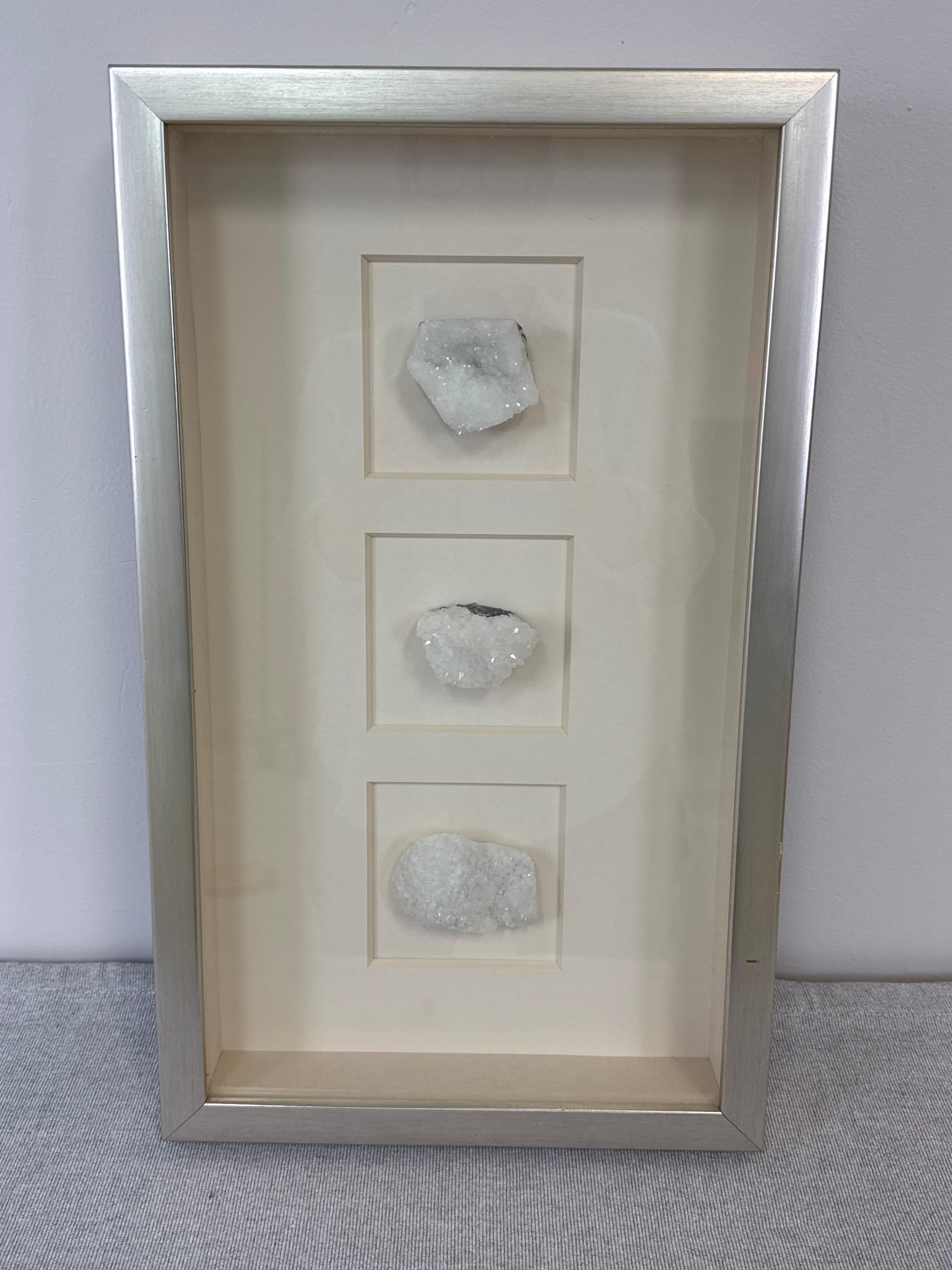 Natural Quartz Crystal Shadowbox