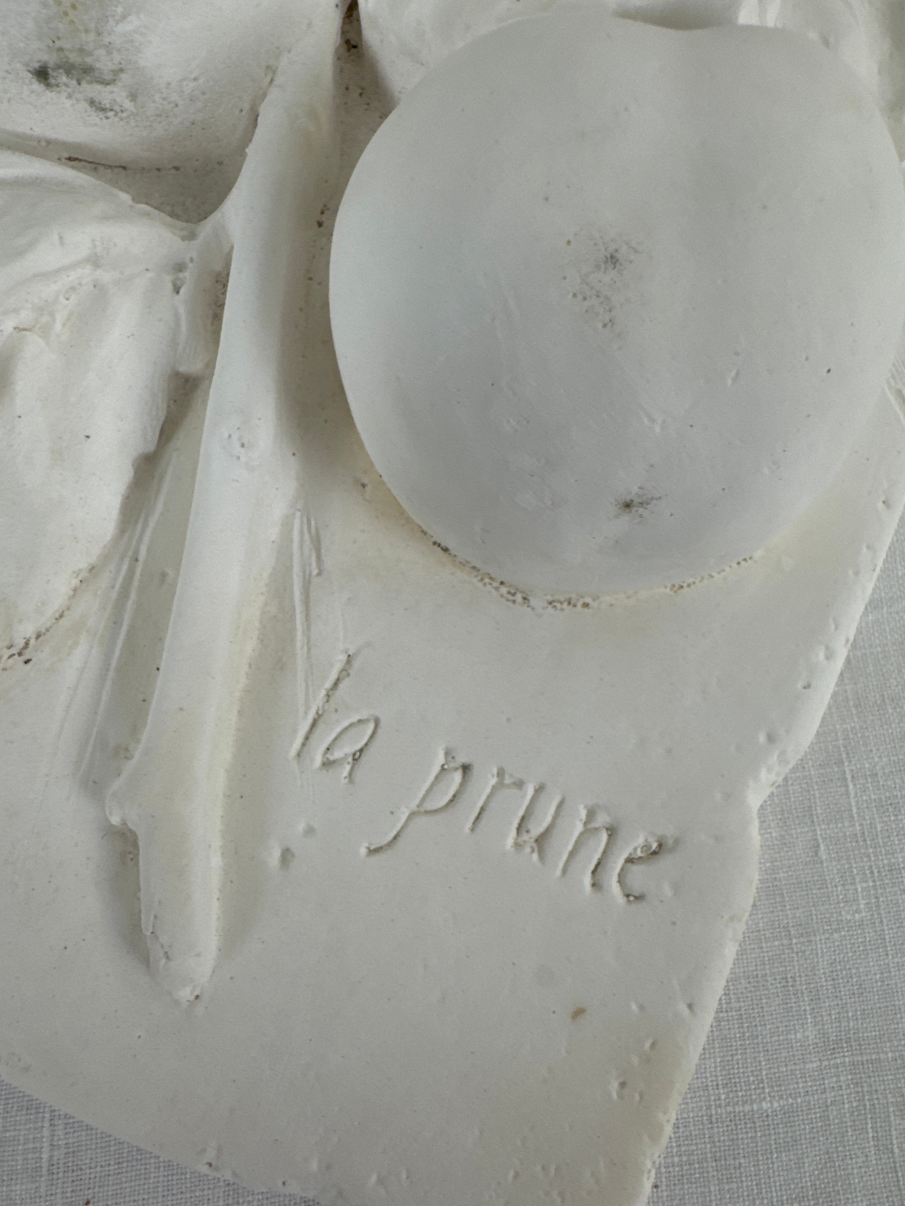 'La Prune' Plaster Wall Plaque